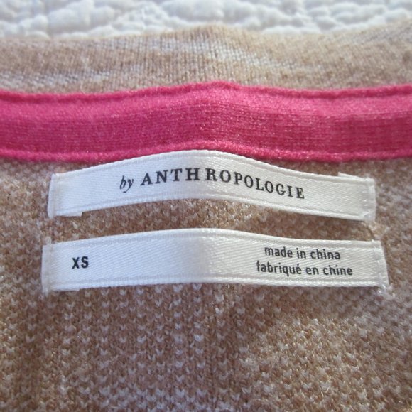 Anthropologie Sweater XS Evanna Zebra Animal Print - Picture 3 of 5